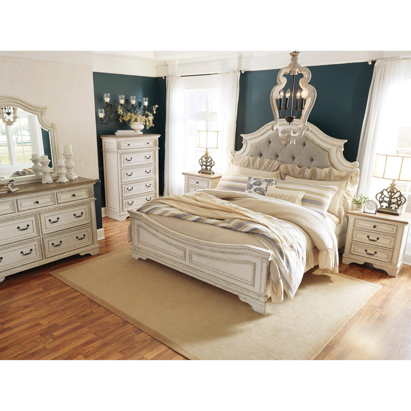 Signature Design by Ashley Realyn Queen Upholstered Panel Bed B743-57/B743-54/B743-96 IMAGE 5