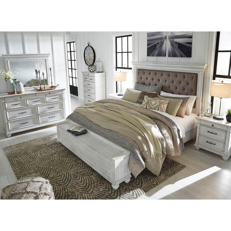 Benchcraft Kanwyn California King Upholstered Panel Bed with Storage B777-158/B777-56S/B777-94 IMAGE 8