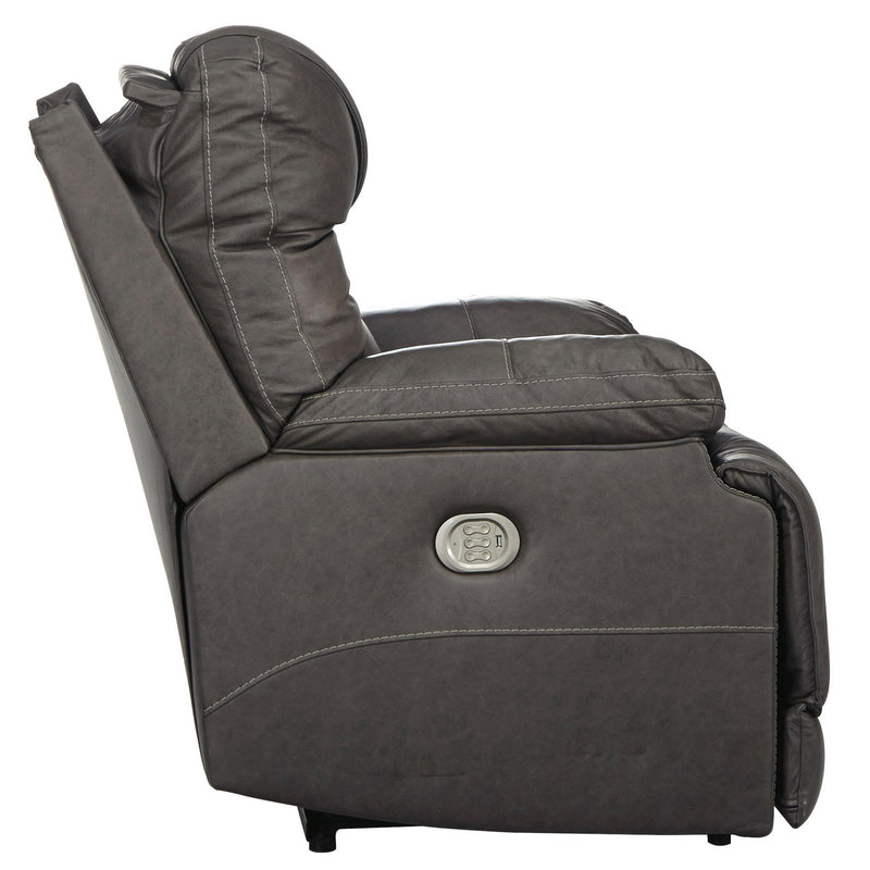 Signature Design by Ashley Wurstrow Power Leather Match Recliner U5460213 IMAGE 3