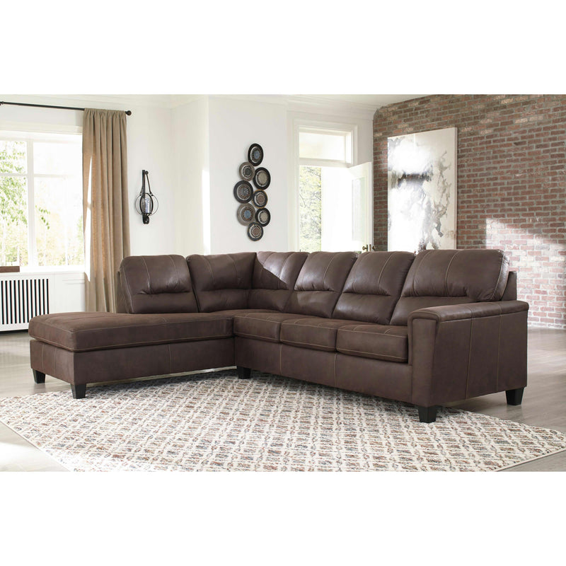 Signature Design by Ashley Navi Leather Look 2 pc Sectional 9400316/9400367 IMAGE 3