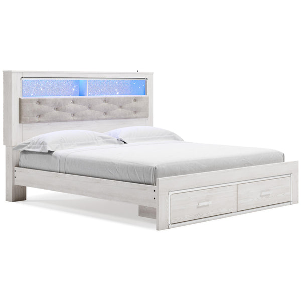 Signature Design by Ashley Altyra King Upholstered Bookcase Bed with Storage B2640-69/B2640-56S/B2640-95 IMAGE 1