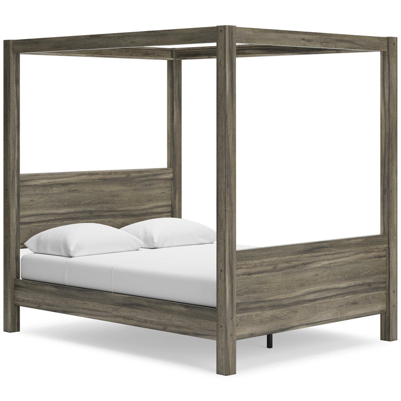 Signature Design by Ashley Shallifer Queen Canopy Bed EB1104-171/EB1104-161/EB1104-198 IMAGE 1